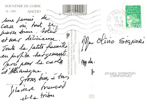 Ajaccio Fliegeraufnahme Ajaccio