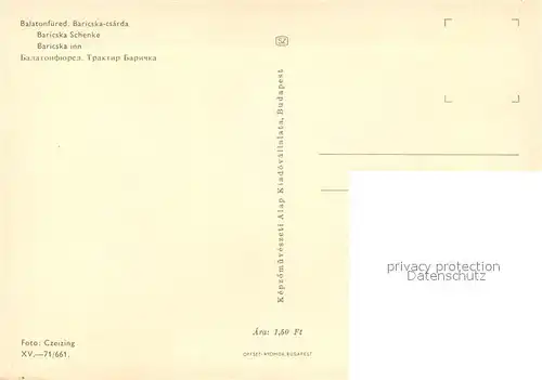 Balatonfuered Baricska Schenke Balatonfuered