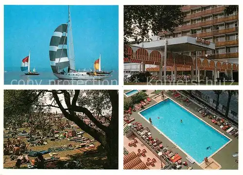 Balatonfoeldvar Hotel Neptun Segelschiffe Strand Pool Balatonfoeldvar