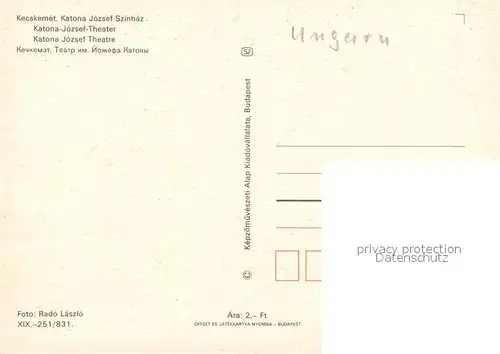 Kecskemet Katona Jozsef Theatre Kecskemet