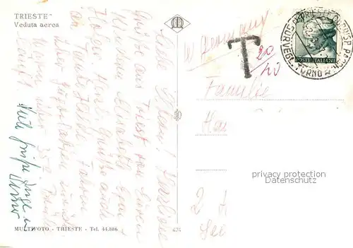 Trieste Fliegeraufnahme Trieste