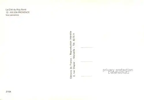 Aix en Provence La Cite du roy Rene Vue aerienne Aix en Provence