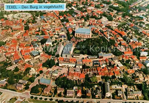 Texel Den Burg in vogelvlucht Texel