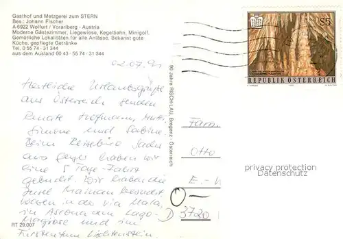 Wolfurt Gasthof Metzgerei zum Stern Gaststube Zimmer Wolfurt