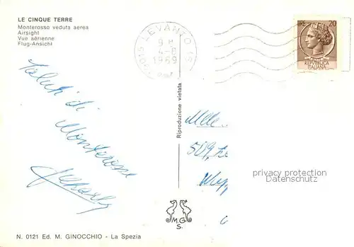 Cinque_Terre Monterosso Fliegeraufnahme Cinque Terre