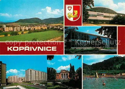 Koprivnice Panorama Stadthalle Schwimmbad Hochhaeuser Koprivnice