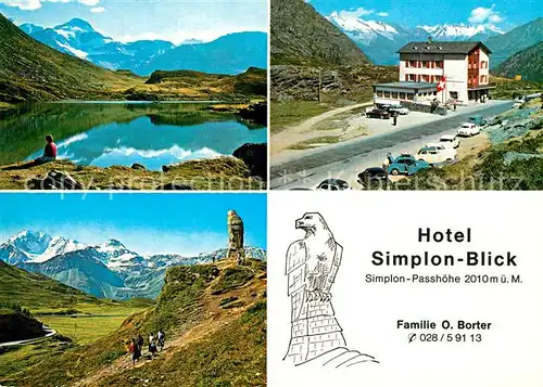 Simplonpass Hotel Simplon Blick Panorama Bergsee Simplonpass