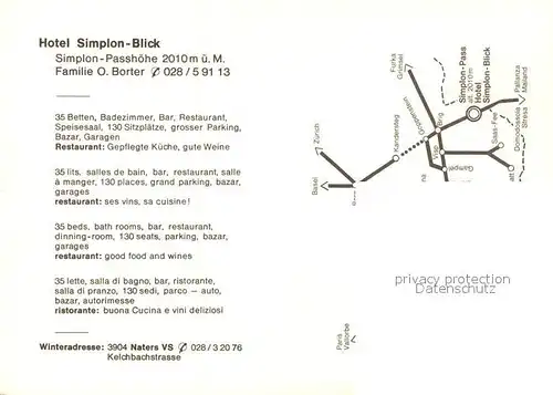 Simplonpass Hotel Simplon Blick Panorama Bergsee Simplonpass