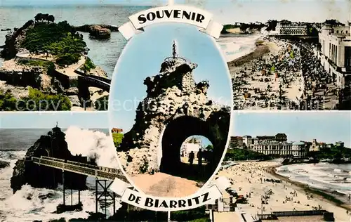 Biarritz_Pyrenees_Atlantiques Plage Rocher de la Vierge Biarritz_Pyrenees