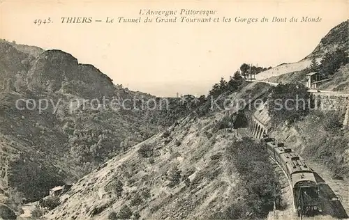 Thiers Tunnel du Grand Tournaut et les Gorges Thiers