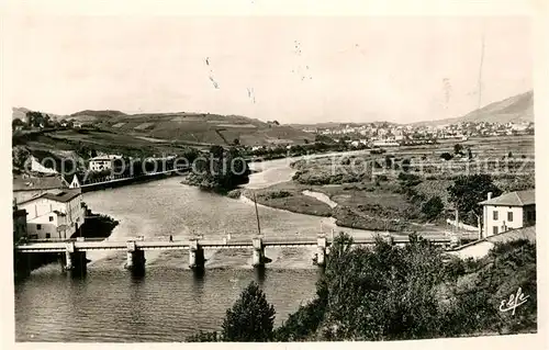 Irun Behobia Fliegeraufnahme Br?cke Irun