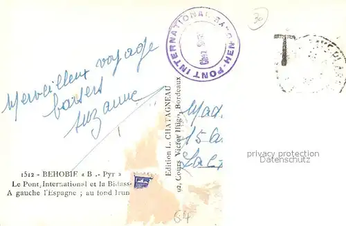 Behobie Fliegeraufnahme Pont International Behobie