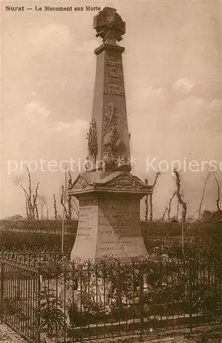 Surat_Puy de Dome Monument aux Morts Surat Puy de Dome