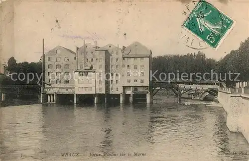Meaux_Seine_et_Marne Vieux Moulins sur la Marne Meaux_Seine_et_Marne