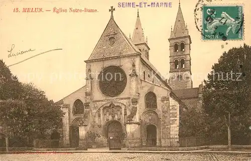 Melun_Seine_et_Marne Eglise Notre Dame Melun_Seine_et_Marne