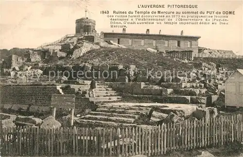 Puy de Dome Ruines du Temple de Mercure  Puy de Dome