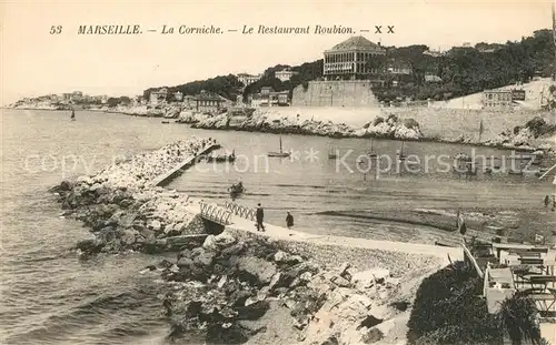 Marseille_Bouches du Rhone La Corniche Le Restaurant Roubion Marseille