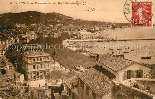 Cannes_Alpes Maritimes Panorama pris du Mont Chevalier Cannes Alpes Maritimes