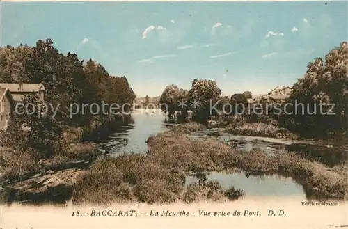 Baccarat La Meurthe Vue prise du Pont Baccarat