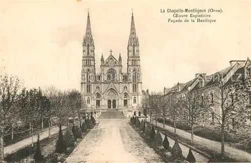 La_Chapelle Montligeon Oeuvre Expiatoire Facade de la Basilique La_Chapelle Montligeon