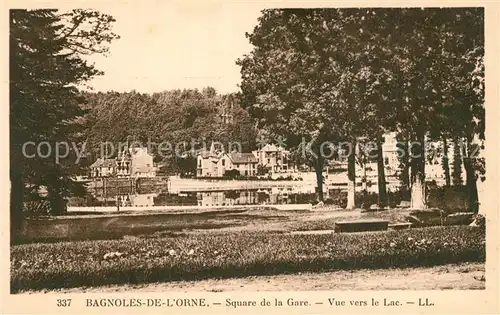 Bagnoles de l_Orne Square de la Gare Vue ver le Lac Bagnoles de l_Orne