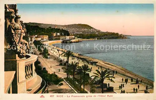 Nice_Alpes_Maritimes La Promenade prise de lHotel Ruhl Nice_Alpes_Maritimes