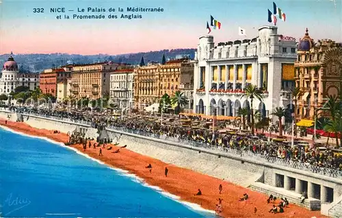 Nice_Alpes_Maritimes Le Palais de la Mediterranee et la Promenade des Anglais Nice_Alpes_Maritimes