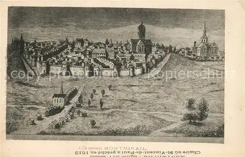 Montmirail_Marne Altes Staedtebild Montmirail Marne