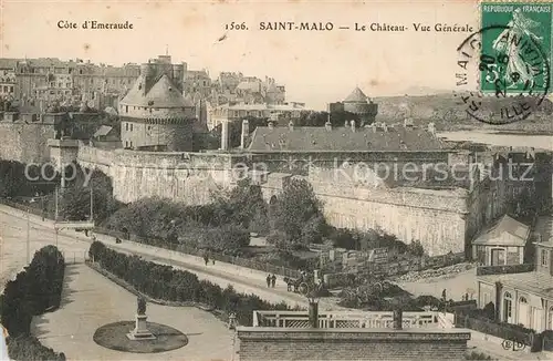 Saint Malo_Ille et Vilaine_Bretagne Le Chateau Vue generale Saint Malo_Ille et Vilaine