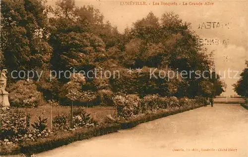 Luneville Les Bosquets La Grande Allee Luneville