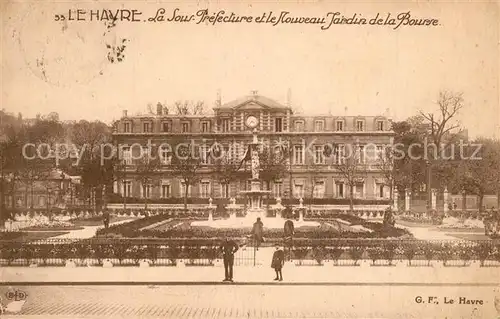 Le_Havre La Sous Prefecture et le Nouveau Jardin de la Bourse Le_Havre