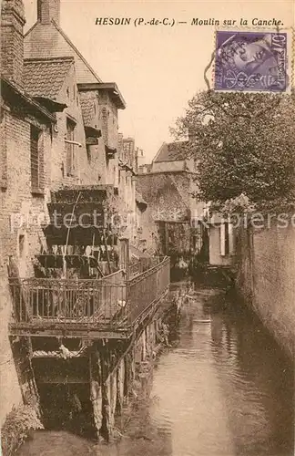 Hesdin Moulin sur la Canche Hesdin