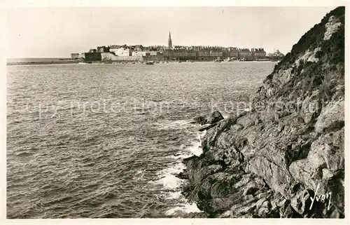 Saint Malo_Ille et Vilaine_Bretagne Vue generale prise des rochers d Aleth Saint Malo_Ille et Vilaine
