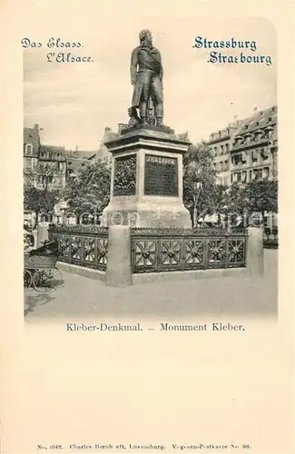 Strasbourg_Alsace Kleber Denkmal Monument Kleber Strasbourg Alsace