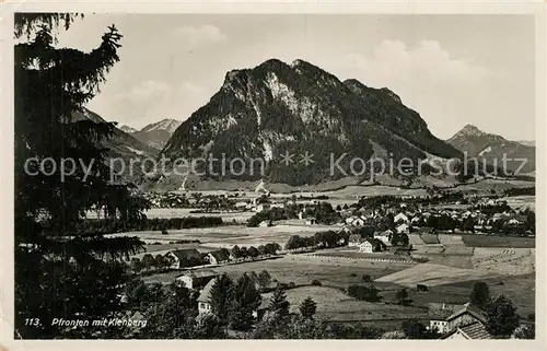 Pfronten Panorama mit Kienberg und Sorgschrofen Allgaeuer Alpen Pfronten