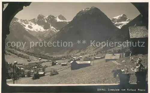 Brand_Bludenz Scesaplana vom Kurhaus Nessler aus gesehen Brand Bludenz