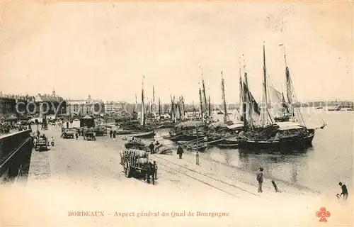 Bordeaux Quai de Bourgogne Port Bateaux Bordeaux