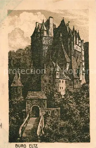 Wierschem Burg Eltz Kuenstlerkarte Wierschem
