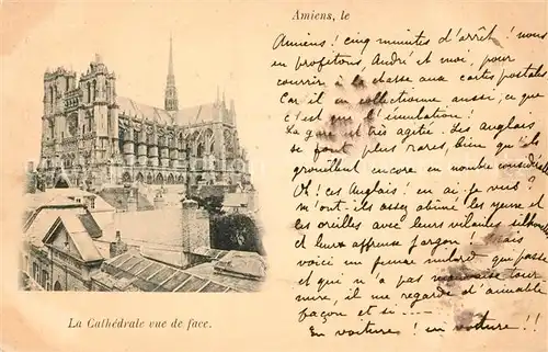 Amiens La Cathedrale vue de face Amiens