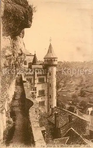 Rocamadour Vue prise de la Maison de Marie Rocamadour