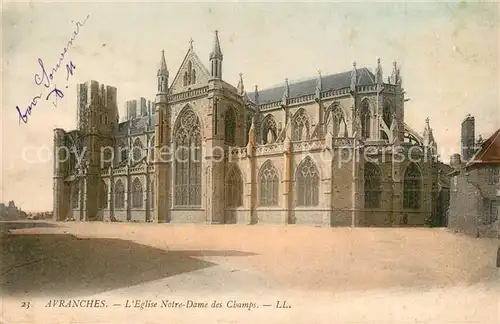 Avranches Eglise Notre Dame des Champs Avranches