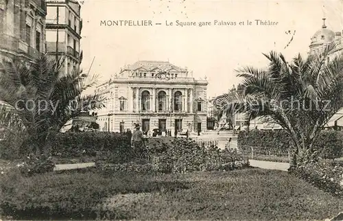 Montpellier_Herault Le Square gare Palavas et le Theatre Montpellier Herault