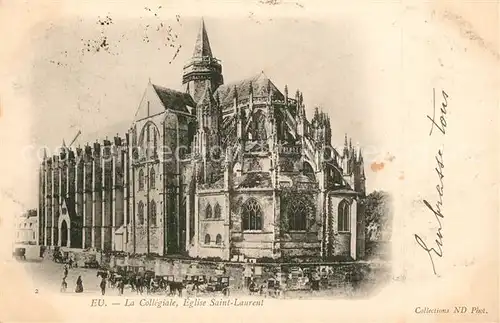 Eu La Collegiale Eglise Saint Laurent Eu