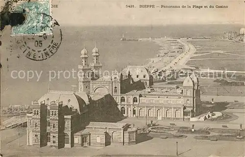 Dieppe_Seine Maritime Panorama de la Plage et du Casino Dieppe Seine Maritime