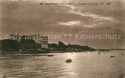 Arcachon_Gironde Coucher de Soleil Arcachon Gironde