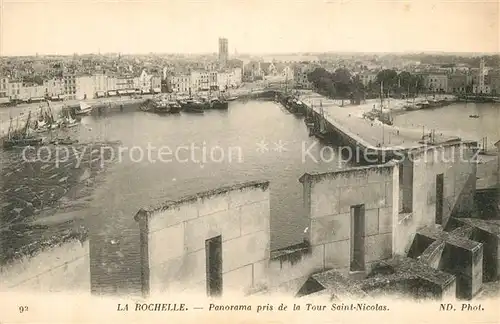 La_Rochelle_Charente Maritime Panorama pris de la Tour Saint Nicolas La_Rochelle