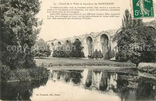 Maintenon Canal de la Voise et Aqueducs Maintenon
