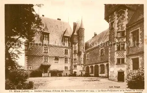 Gien Ancien Chateau dAnne de Beaulieu Gien