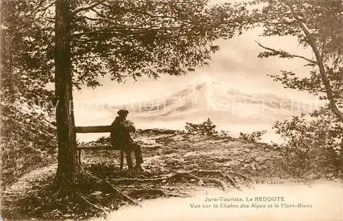 La_Redoute Vue sur la Chaine des Alpes et le Mont Blanc 