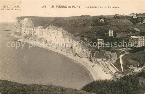 Saint Pierre en Port Le Casino et les Falaises Saint Pierre en Port